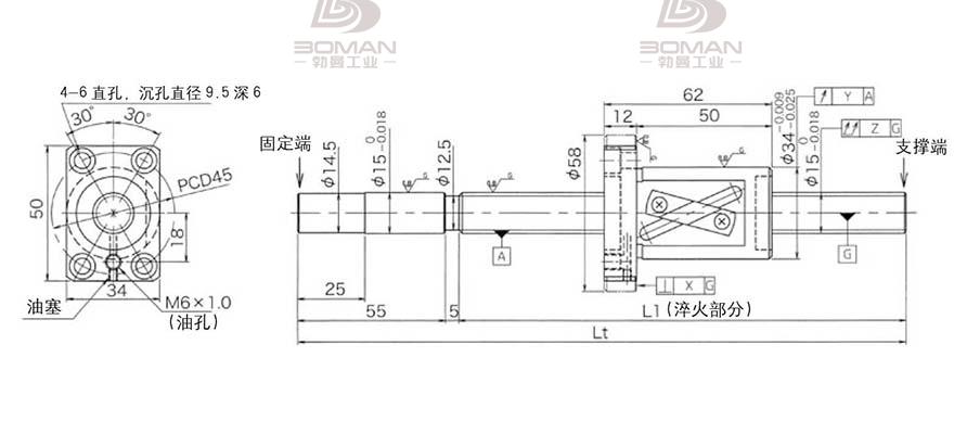 KURODA GG1520AS-BALR-1500A 上海黑田精工丝杆